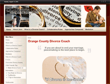 Tablet Screenshot of ocdivorcecoach.org